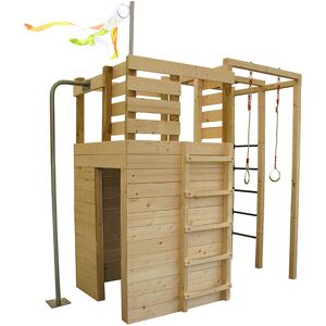 Cabane en bois pour enfant avec auvent 2,52 x 1,27 m – Sarah - Soulet