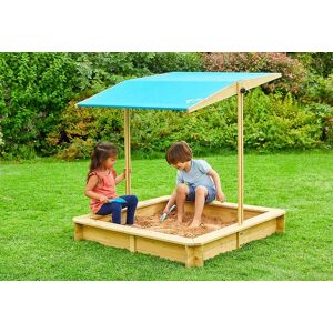 TP Toys Bac à sable en bois avec auvent escamotable – Wooden Sandpit - Publicité