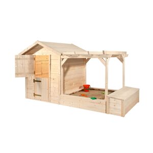 Maisonnette pour enfants avec bac à sable en bois – Tabaluga