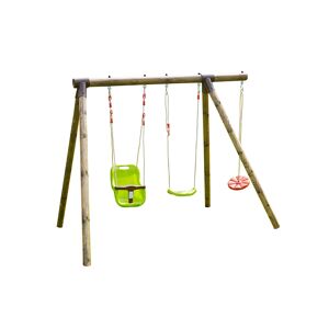 Soulet Portique  en bois pour enfants de 3 à 12 ans avec 3 agrès - Tiago - Publicité