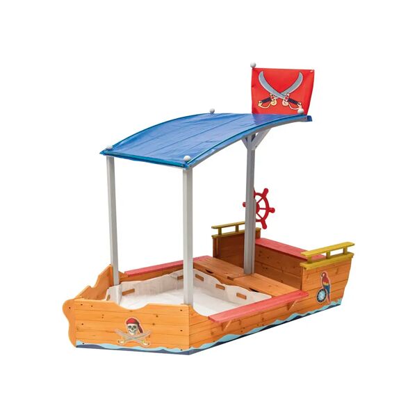 Kidkraft® Bac à sable enfant bateau pirate bois 00128