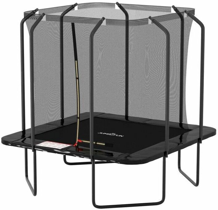 JUMP4FUN Trampoline extérieur Luxury Carré - 244 x 244cm Noir - Pack complet