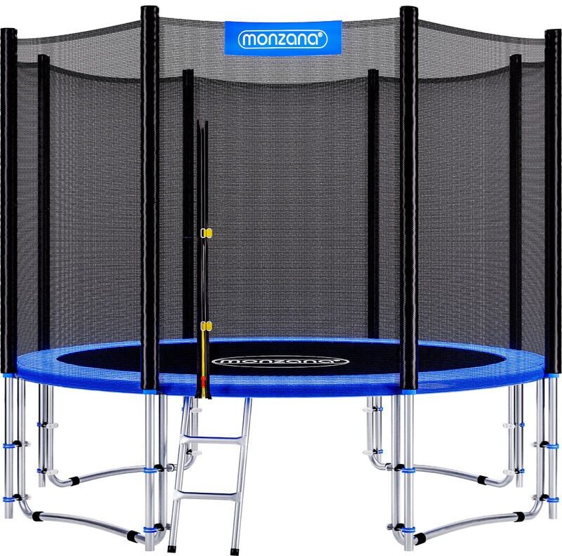 Monzana - Trampoline extérieur rond Ø427cm max. 150kg set complet filet