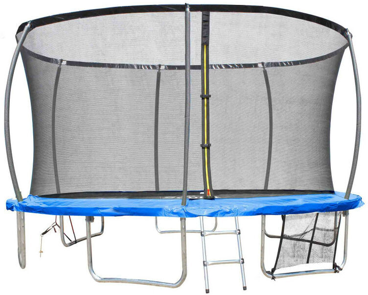 SOULET Trampoline Extérieur Bleu diam. 4,270m ( 14FT) pour Enfants et adultes