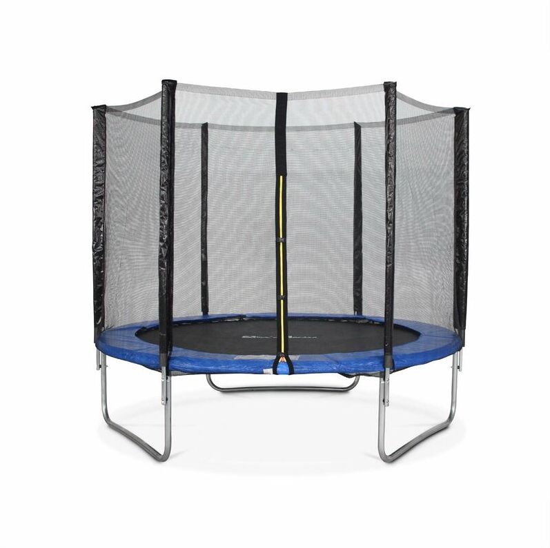 ALICE'S GARDEN Trampoline rond Ø 250cm bleu avec son filet de protection - Pluton