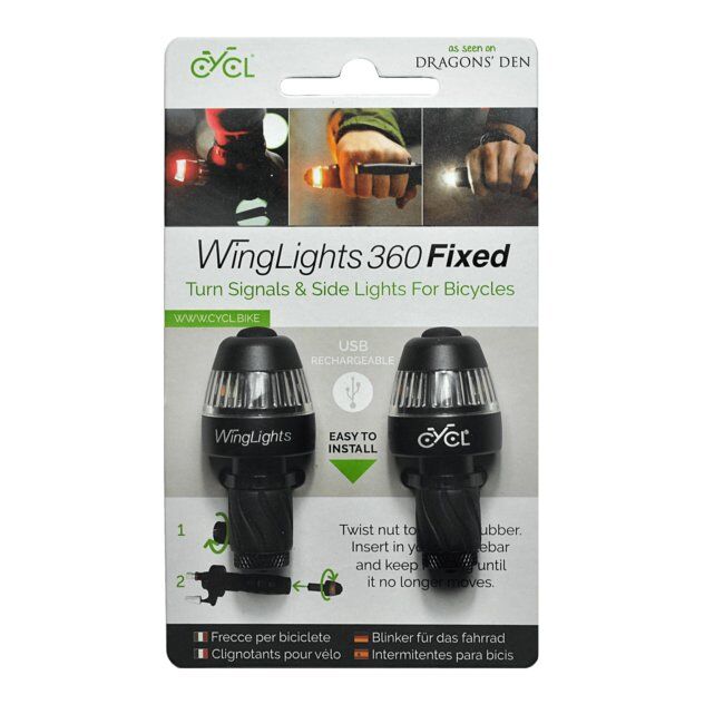 Norauto Feux De Position Et Clignotants Vélo 360° Winglights Fixed