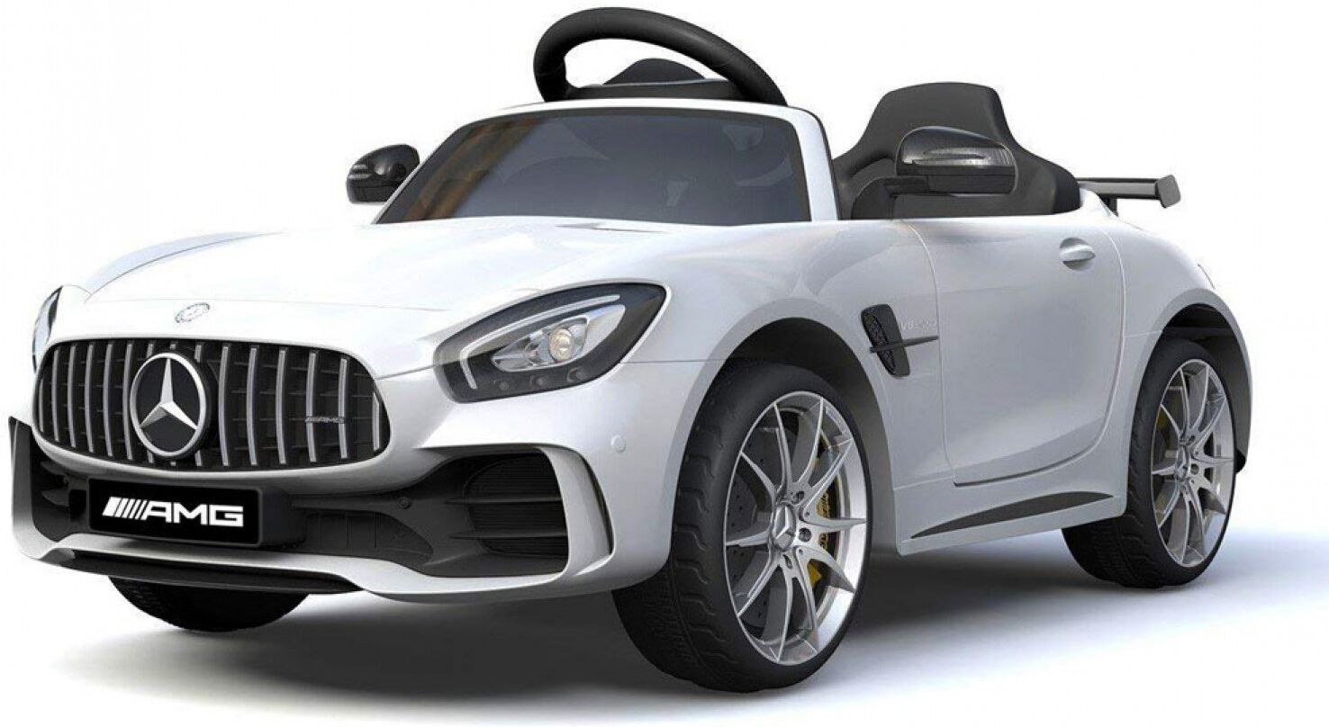 Biker Toys Voiture électrique Biker Toys Mercedes AMG GT-R Blanc