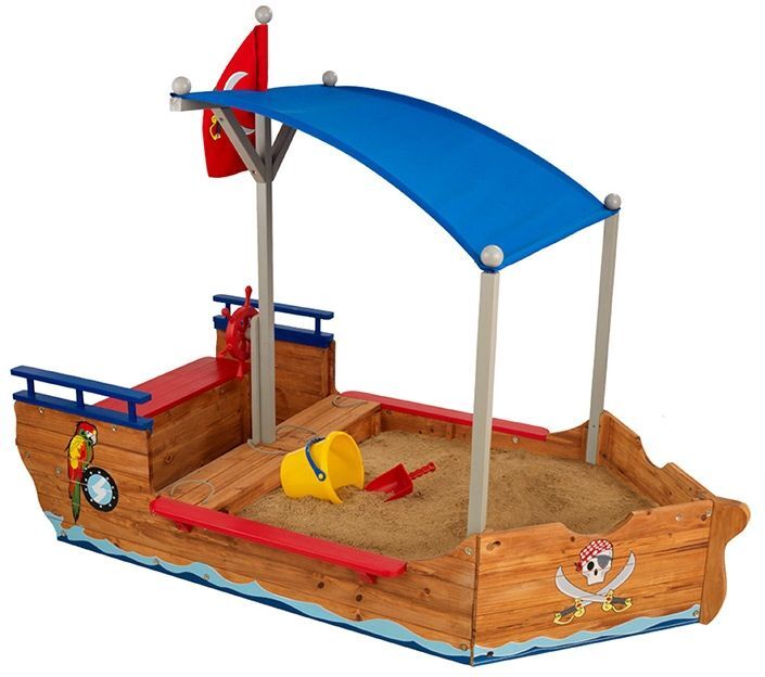 Kidkraft Bac à Sable en Bois Bateau de Pirate 200 cm