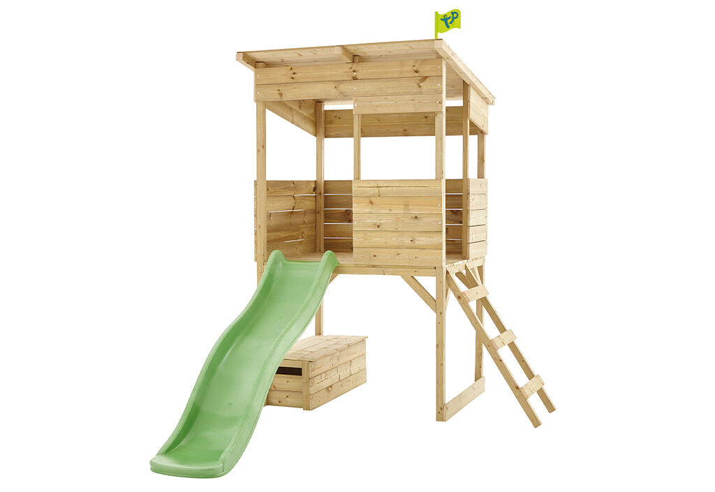 TP Toys Cabane en bois pour enfant avec toboggan – TP Treetops