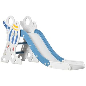 Aiyaplay Scivolo per Bambini 18-36 Mesi in PE e PP a Tema Spaziale con Scale Antiscivolo, 157x46.5x80 cm