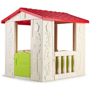 Milani Home HAPPY - casetta giocattolo per bambini da giardino per estero in plastica cm 80 Multicolor 104 x 101.5 x 90 cm