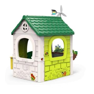 Milani Home ECO HOUSE - Casetta giocattolo per bambini da giardino per estero in plastica c Multicolor 128 x 150 x 94 cm