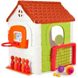 Milani Home MULTI ACTIVITY - casetta per bambini da giardino per estero in plastica cm 142 Multicolor 232 x 124 x 138 cm