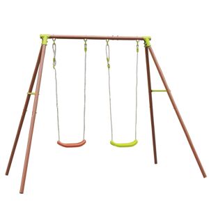 Milani Home Altalena 2 Posti Adatta A Tutti I Bambini Da Esterno Giardino Multicolor 153 x 195 x 217 cm