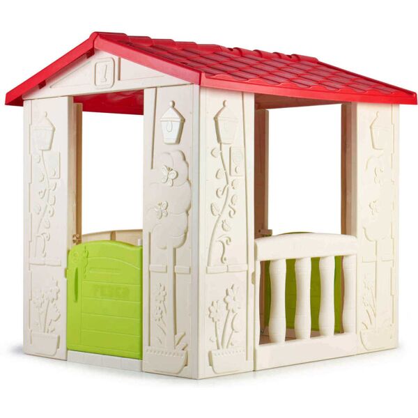 milani home happy - casetta giocattolo per bambini da giardino per estero in plastica cm 80 multicolor 104 x 101.5 x 90 cm