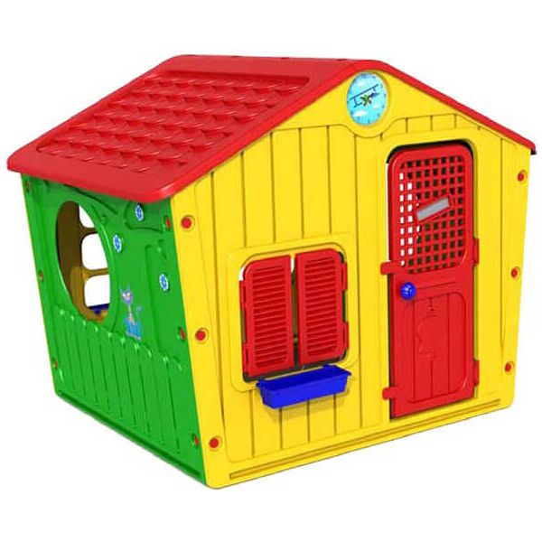 milani home casetta adatta a tutti i bambini da esterno giardino multicolor 140 x 115 x 108 cm