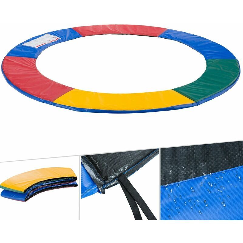 AREBOS Copertura Bordo di Protezione per Trampolino Elastico Molla 183 cm Multicolore - Multicolore -