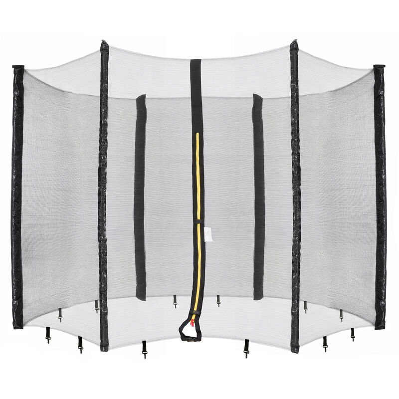 AREBOS Rete di protezione per tappeto elastico 490 cm - 6 pali - Arebos