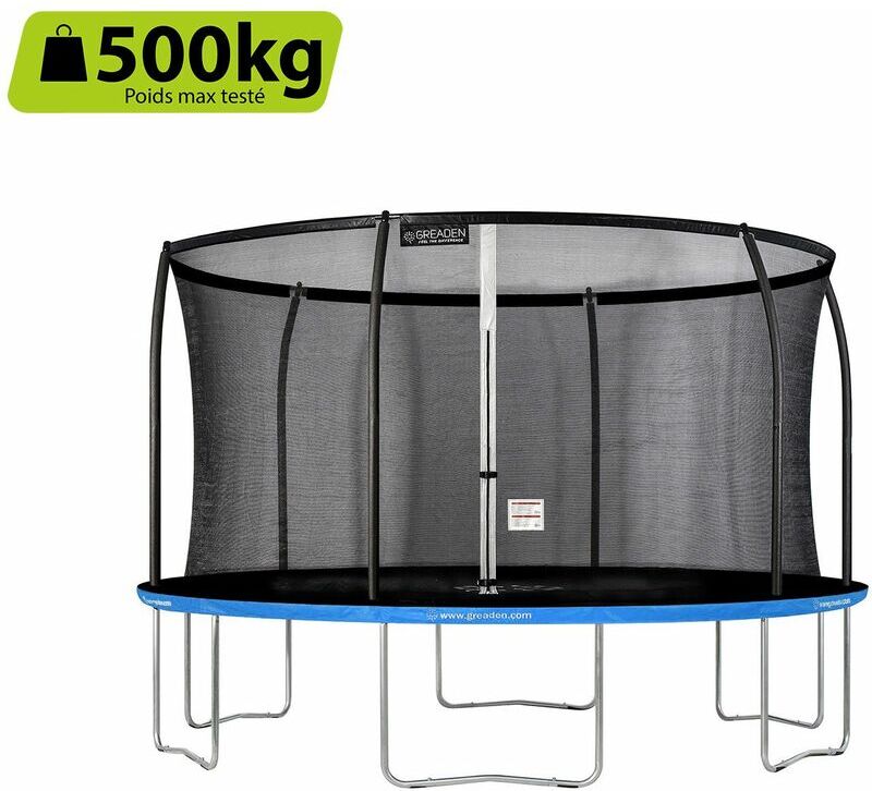 GREADEN Trampolino da giardino Freestyle Blu 430 outdoor fitness Ø