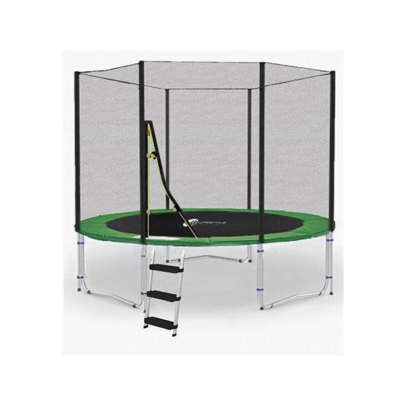 LIFESTYLE CLASSICO Trampolino con rete esterna LS-C245-B - Ø 245cm - verde - Lifestyle