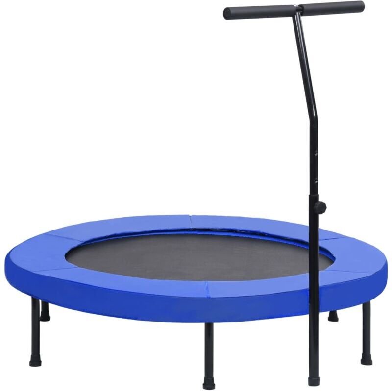 VIDAXL Trampolino da Fitness con Manico e Tappetino di Sicurezza 122cm - Vidaxl