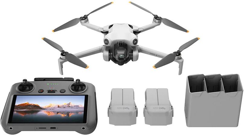 DJI Mini 4 Pro Fly More Combo (RC 2) 4 rotori Quadrirotore 48 MP 3840 x 2160 Pixel 2590 mAh Nero, Bianco