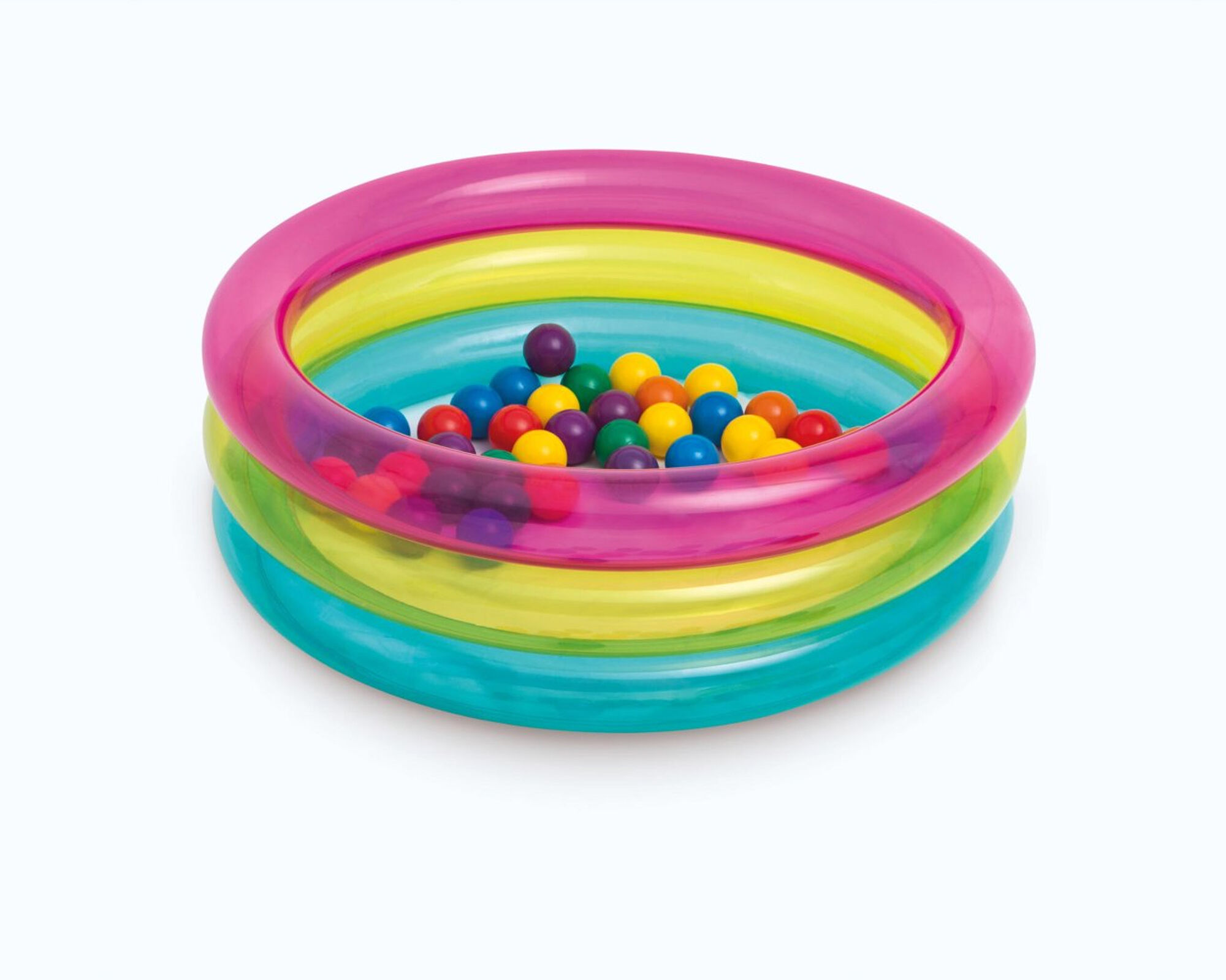 Intex 48674NP - Piscina Baby 3 Anelli Palline Colorate Cm 86X25