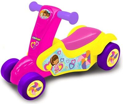 Fisher Price Primi Passi Cavalcabile & Monopattino Scooter Little People