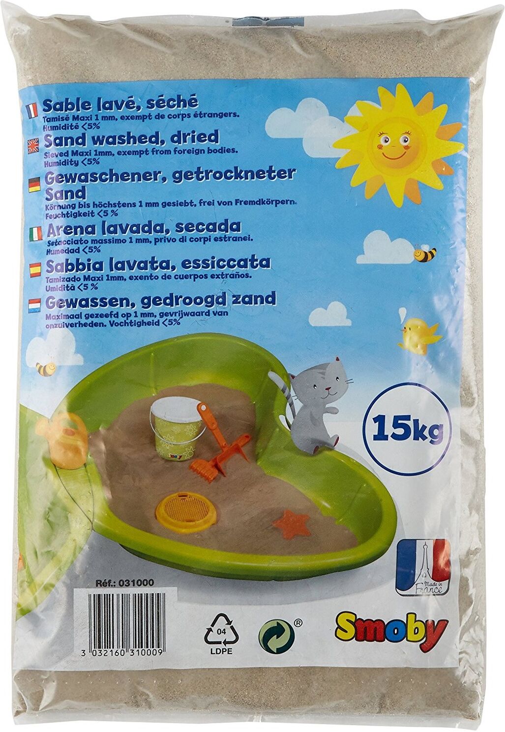 Smoby Sacchetto di Sabbia Smoby 15 kg