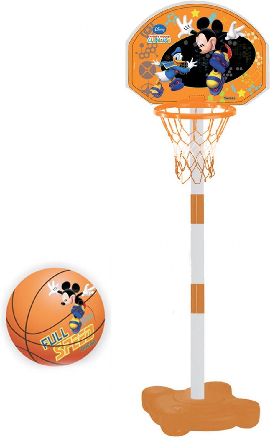 Mondo Canestro con Piantana Mondo Super Basket Mickey Mouse