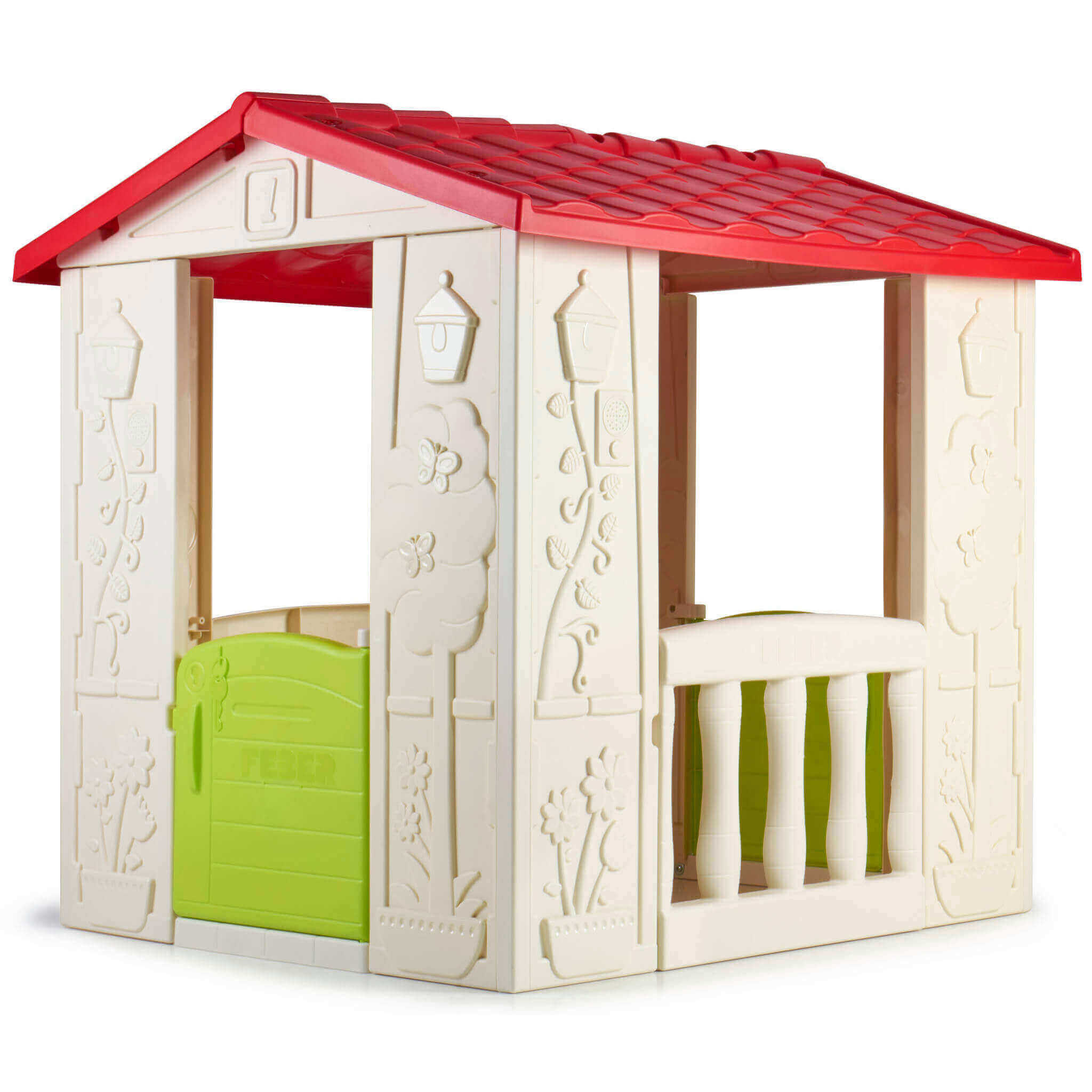 Milani Home HAPPY - casetta giocattolo per bambini da giardino per estero in plastica cm 80 Multicolor 104 x 101.5 x 90 cm