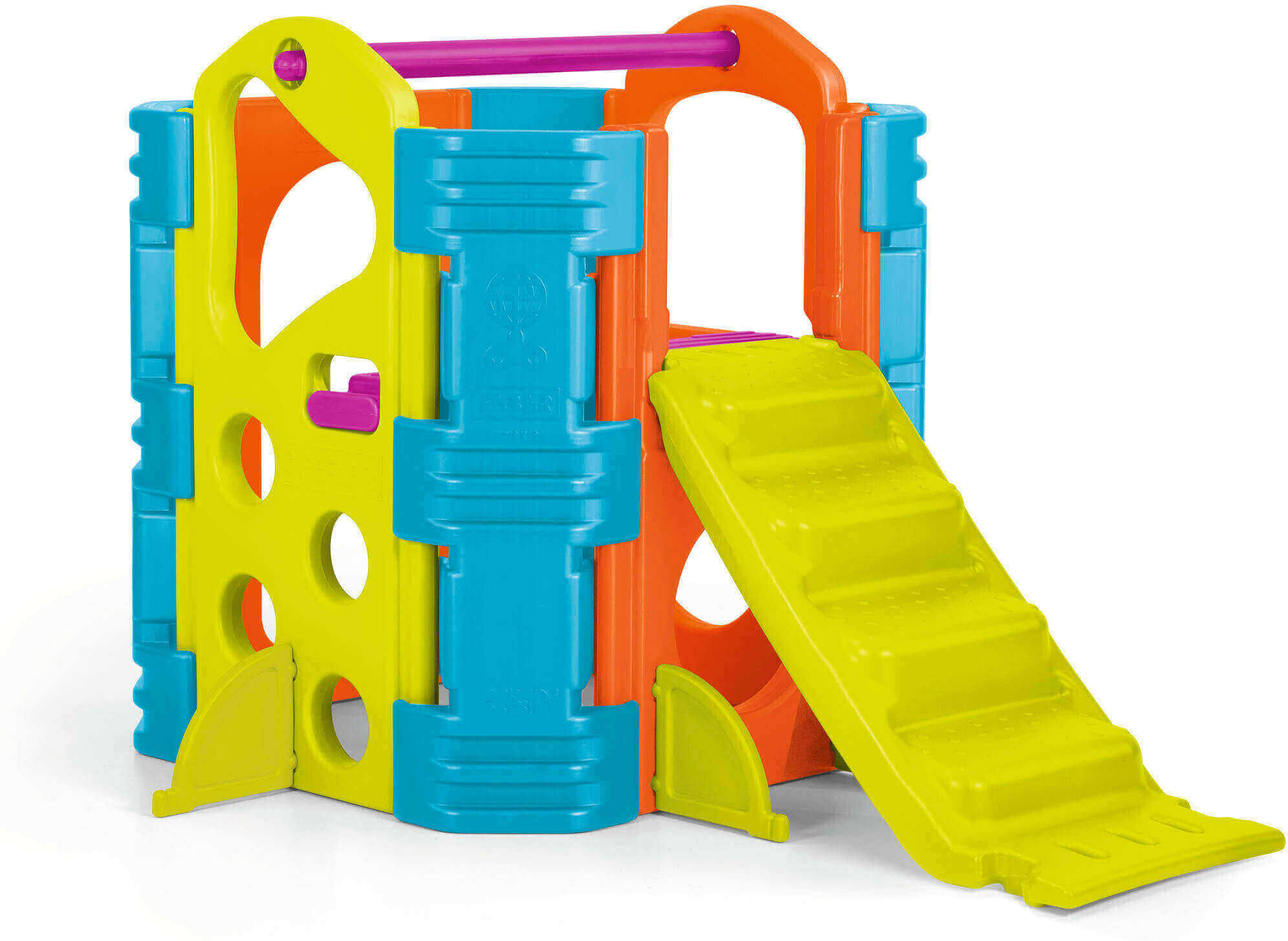 Milani Home ACTIVITY PARK - Scivolo multifunzione per bambini da giardino per esterno in pl Multicolor 167 x 101 x 84 cm