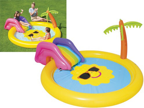 bestway 53071 piscina gonfiabile da giardino per bambini con scivolo Ø 237 cm - 53071