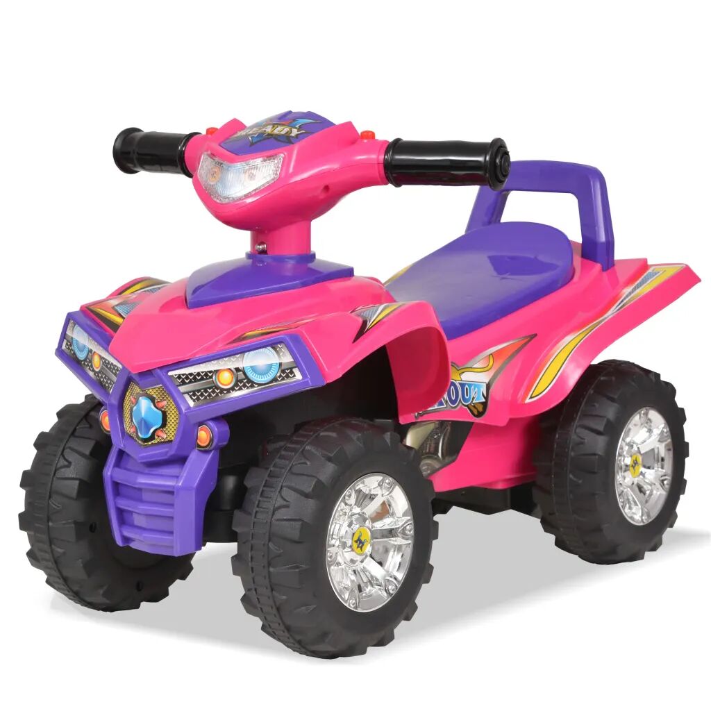 vidaXL Loopquad met licht en geluid roze en paars