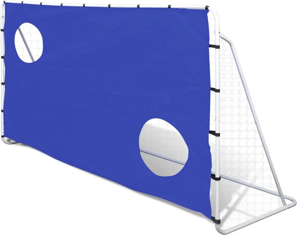 vidaXL Voetbaldoel met richtmuur 240 x 92 x 150 cm