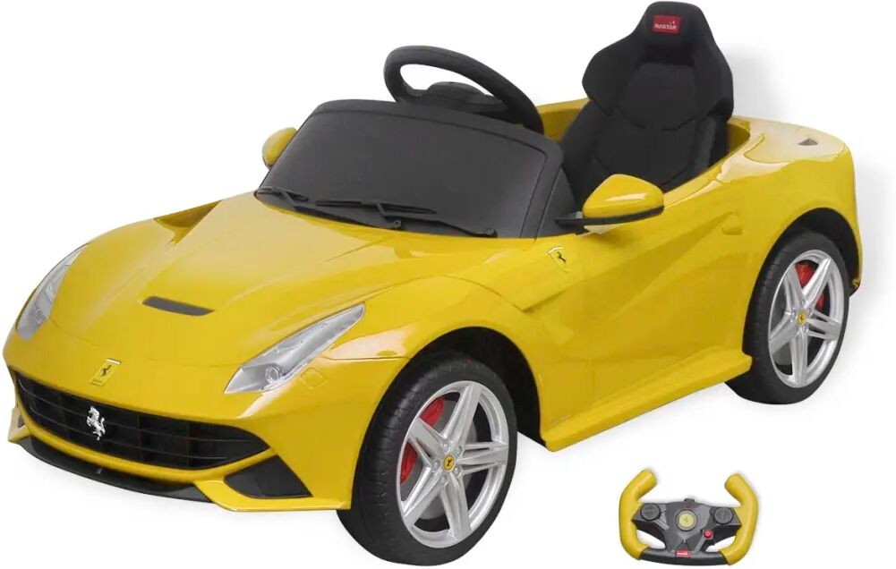 vidaXL Loopauto Ferrari F12 geel 6 V met afstandsbediening