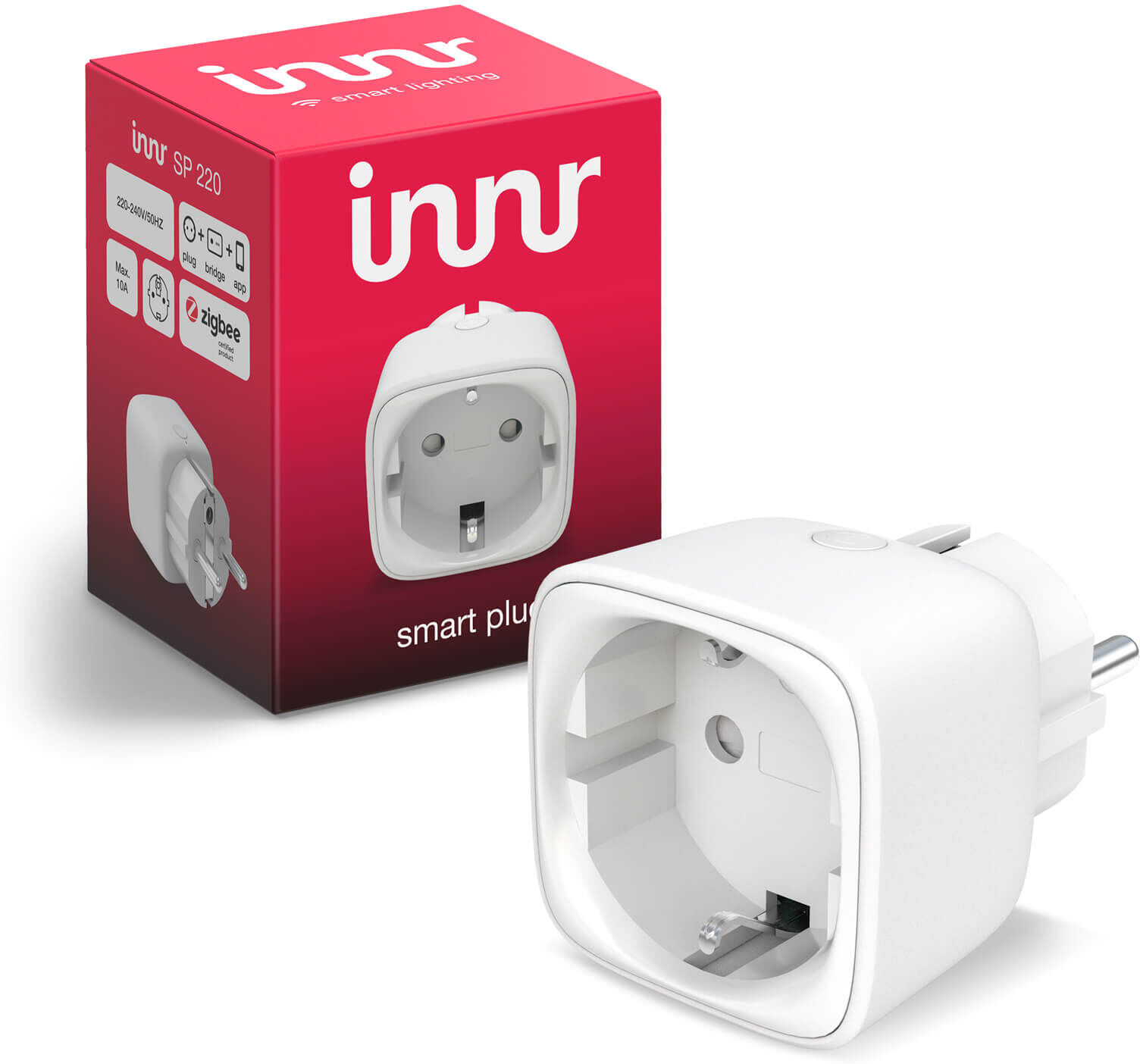 Innr Smart Plug Aan/Uit schakelaar - doorsteek stekker - EU (o.a. NL) - Zigbee 3.0