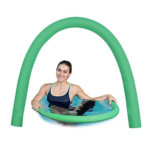 Banziaju Zwembadnoedels 2,6x60 inch holle schuim zwembad zwemnoedel lichtgewicht schuim noedels voor kinderen zweven zwembad noedels groene zwemnoedels