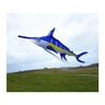 CAYUND Gigantische vlieger enorme vlieger marlijn vis vlieger vliegende zachte vliegers nylon opblaasbare vliegers buiten vlieger hanger (kleur: paars, maat: vlieger)