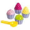 SIMBA Androni 107102508 Cupcake Beach Set zandcupcakes bakken met cupcake zandvormpjes, meerkleurig