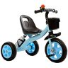 DSeenLeap Driewieler driewieler, dik frame, multifunctionele driewieler draagbaar met bidonhouder, 2-6 jaar oude baby buiten driewieler, 2 kleuren, 71x58x38cm (blauw)