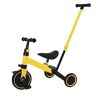 Supfine Loopfiets voor baby's, loopfiets voor kinderen, zonder pedalen, voor baby's, 18 maanden, eerste fiets met 3 wielen, voor jongens en meisjes, loopfiets met duwstang (3-in-1, geel)