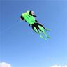 CAYUND Vis vlieger vliegende goudvis vlieger sport professionele vliegers grote vlieger vliegende parachute (kleur: 10 m groen)