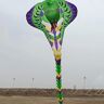CAYUND Enorme vlieger gigantische vlieger 20m grote vliegers vliegende slangvliegers hanger nylon vliegers show vliegers drakenvouwer (kleur: groen, maat: vlieger)
