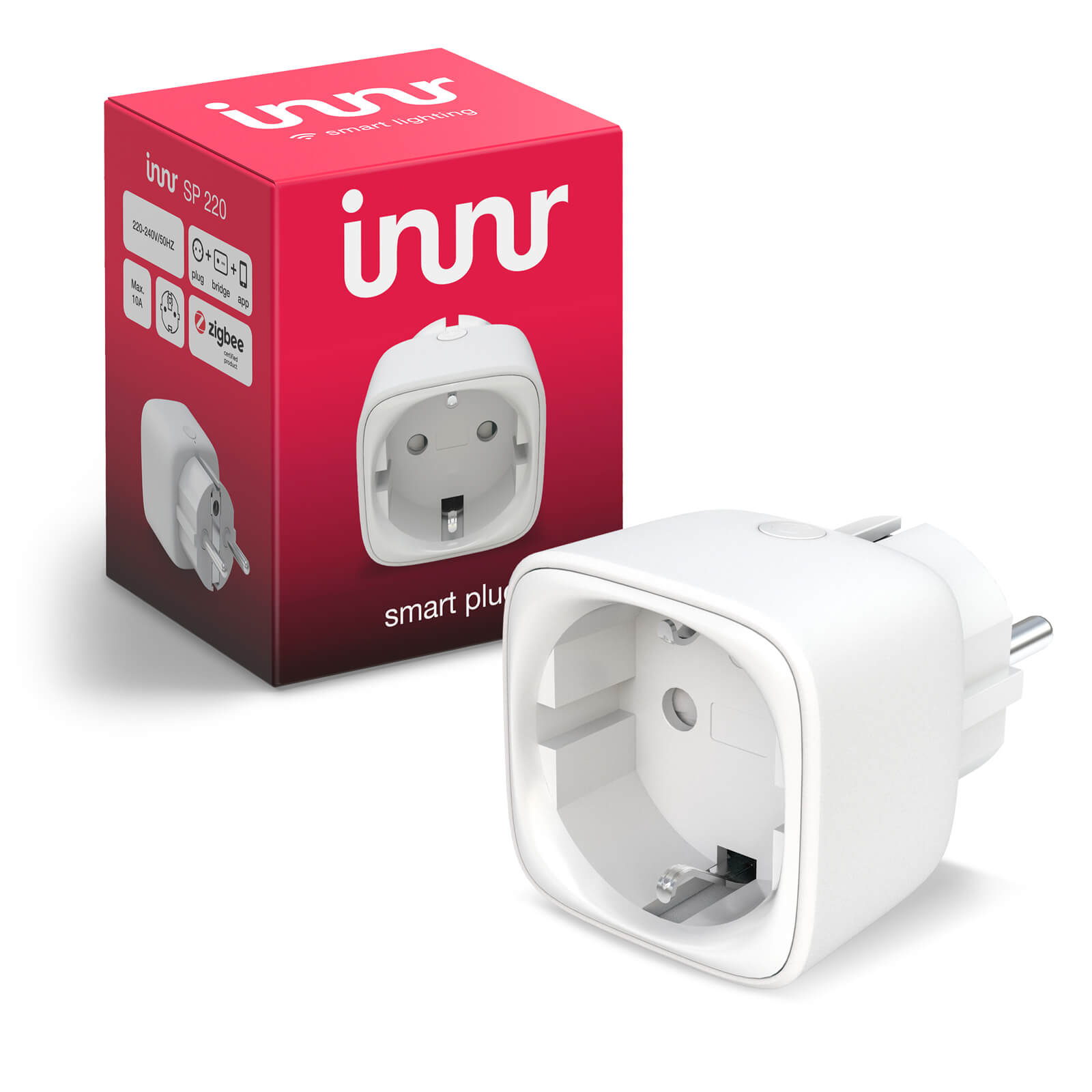 Innr Smart Plug Aan/Uit schakelaar - doorsteek stekker - EU (o.a. NL) - Zigbee 3.0