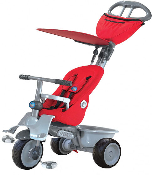 smarTrike 4 in 1 driewieler Recliner Junior Rood/Grijs