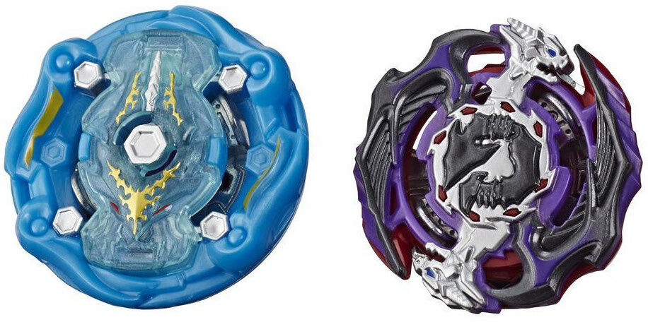 Beyblade dubbelpakket Hypersphere junior groen/blauw 2 delig - Blauw,Zwart,Paars