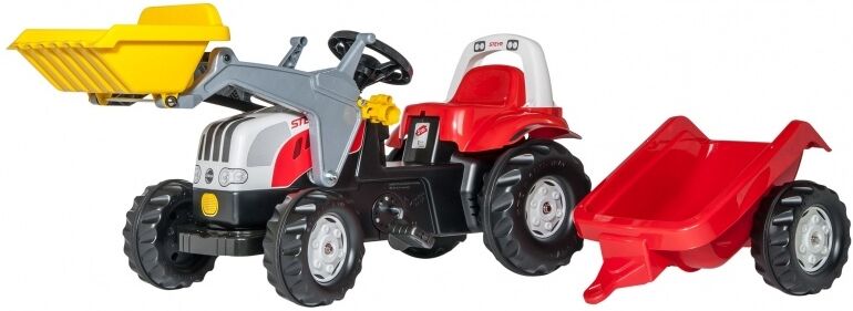 Rolly Toys traptractor RollyKid Steyr 6165 CVT junior rood - Rood,Wit