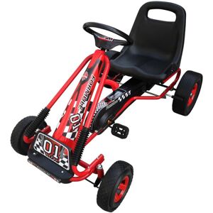 vidaXL Pedal-go-kart for barn rød