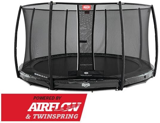 BERG Toys Berg Elite Inground 380 Grå Med Sikkerhetsnett Deluxe 380 cm dia Grå